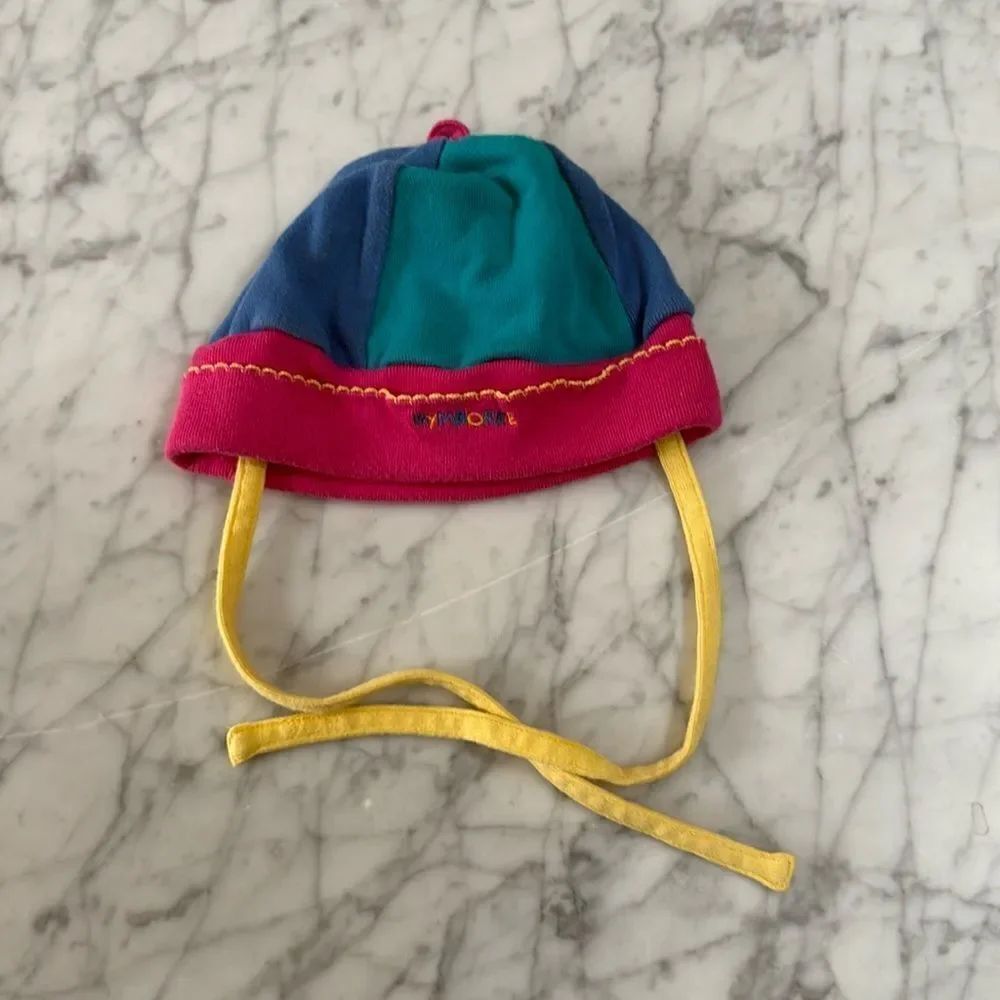 Vintage Rainbow GYMBOREE Colorblock SUMMER HAT OS
